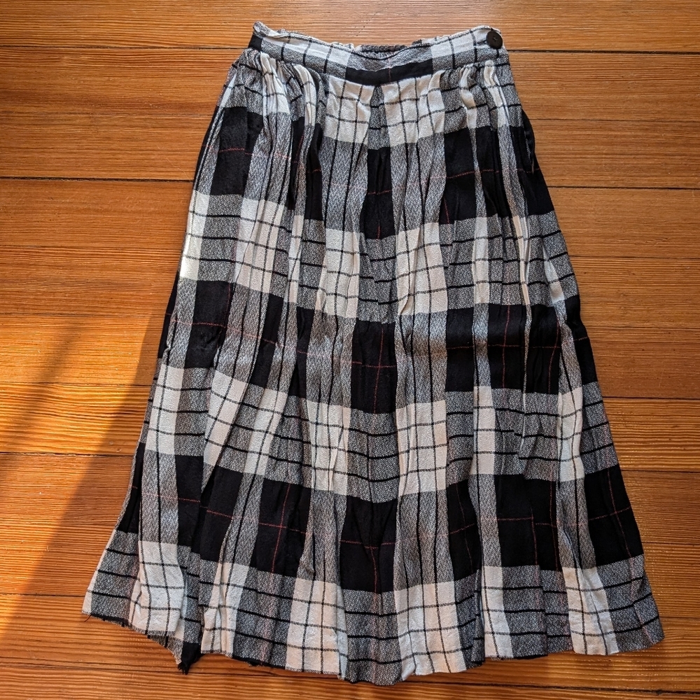 Vintage Plaid Skirt
